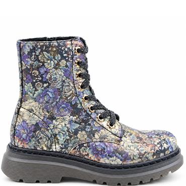 HEAVENLY FEET WOMENS LACE ANKLE BOOT - PURPLE
